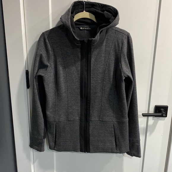 Athleta Fitted Full Zip Hoodie EUC - Picture 3 of 12